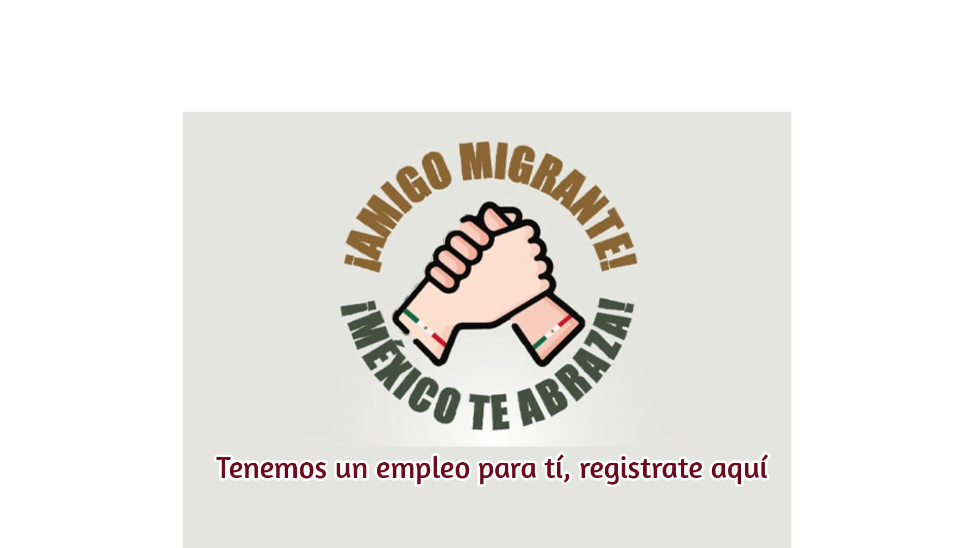 Registrate al programa México 